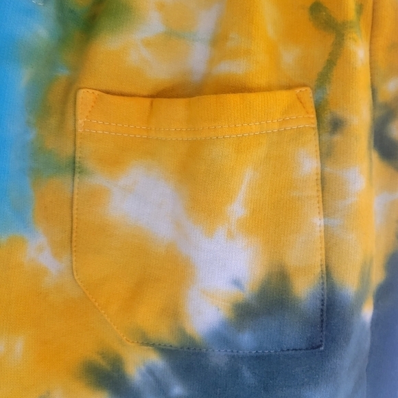 La' Detresse Acid Wash Limeade Tie Dye Sweatpants •M - Picture 11 of 15